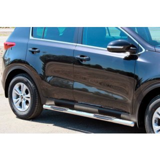 Sidebars BB002 (set van 2, RVS) Kia Sportage 2015–2021 foto 4