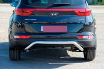 Kia Sportage 2015–2021 Achterbumperbescherming AK007 (RVS) foto 2
