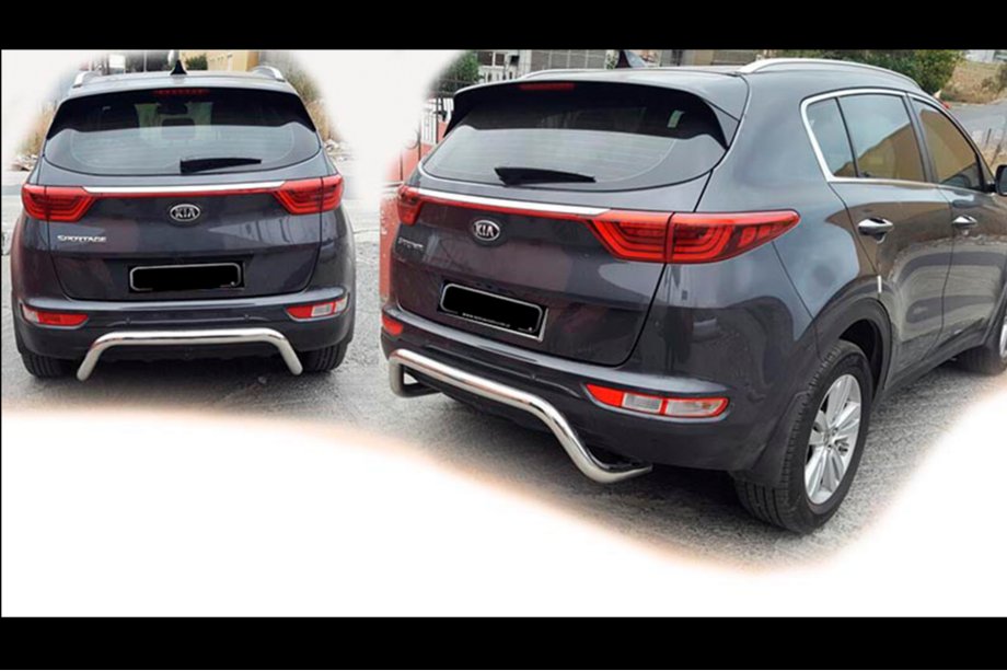 Kia Sportage 2015–2021 Achterbumperbescherming AK007 (RVS) Image