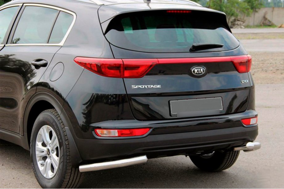 Kia Sportage 2015–2021 Achterbeschermingshoeken AK003 (RVS) Image
