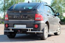 SsangYong Action 2005–2018 Achterbeschermbeugel AK005-2 (RVS) foto 3