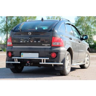 Achterbeschermbeugel AK005-2 (RVS) SsangYong Action 2005–2018 foto 3