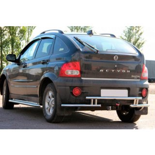 Achterbeschermbeugel AK005-2 (RVS) SsangYong Action 2005–2018 foto 1