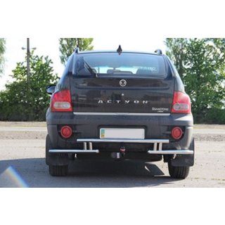 Achterbeschermbeugel AK005-2 (RVS) SsangYong Action 2005–2018 foto 2