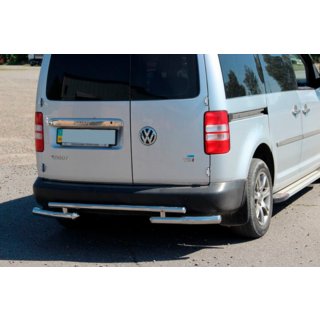 Achterbeugel AK003-2 (2 st., RVS) Volkswagen Caddy 2004–2010 foto 1
