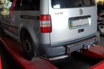 Volkswagen Caddy 2010–2015 Achterbeugel AK003-3 (2 stuks, RVS) foto 1