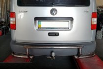 Volkswagen Caddy 2010–2015 Achterbeugel AK003-3 (2 stuks, RVS) foto 2