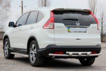 Honda CRV 2012–2016 Achterbeschermbeugel AK002 dubbel (RVS) foto 3