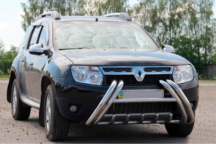 Renault Duster 2008–2017 Bullbar Kelebek WT011 (RVS) Foto 1