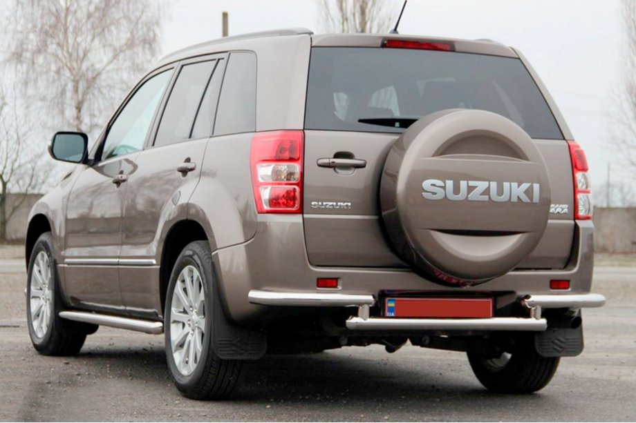 Suzuki Grand Vitara 2005–2017 Achterbeschermbeugel AK003-2 (RVS) Image