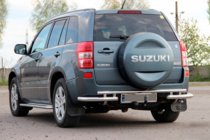Suzuki Grand Vitara 2005–2017 Achterbeschermbeugel AK005-3 (RVS) foto 1