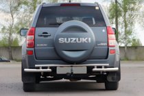 Suzuki Grand Vitara 2005–2017 Achterbeschermbeugel AK005-3 (RVS) foto 2
