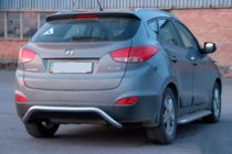 Hyundai IX-35 2010–2015 Achterbeschermbeugel AK007 (RVS) foto 2