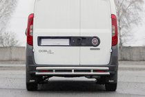 Fiat Doblo II 2010–2022 Achterbeschermbeugel AK002/1 - Dubbel (RVS) foto 1