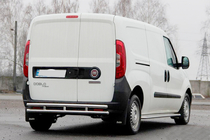 Fiat Doblo II 2010–2022 Achterbeschermbeugel AK002/1 - Dubbel (RVS) foto 3