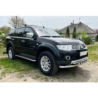 RVS voorbumperbescherming ST015 Mitsubishi Pajero Sport 2008–2015 foto 1