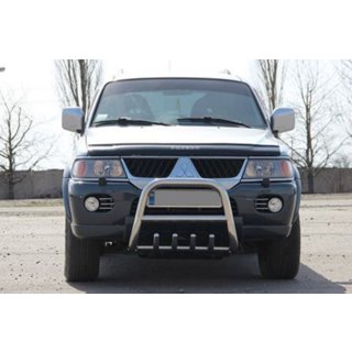 Bullbar QT006 (RVS) Mitsubishi Pajero Sport 1996–2007 foto 2