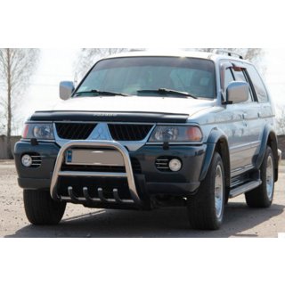 Bullbar QT006 (RVS) Mitsubishi Pajero Sport 1996–2007 foto 3