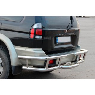 Achterbeschermbeugel AK-Special (RVS) Mitsubishi Pajero Sport 1996–2007 foto 1