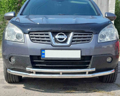 Nissan Qashqai 2010–2014 Voorste dubbele beugel ST014 (RVS) 60/60 mm foto 1