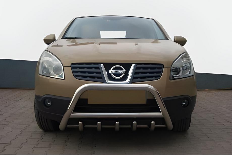 Nissan Qashqai 2010–2014 Voorste bullbar WT003 (RVS) 60 mm Image