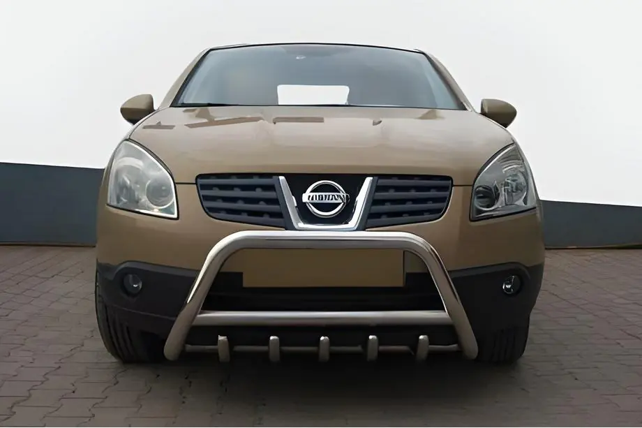 Nissan Qashqai 2010–2014 Voorste bullbar WT003 (RVS) Image