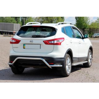 Achterbeschermbeugel AK007-Plus (RVS) Nissan Qashqai 2014–2021 foto 4