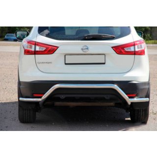 Achterbeschermbeugel AK007-Plus (RVS) Nissan Qashqai 2014–2021 foto 2