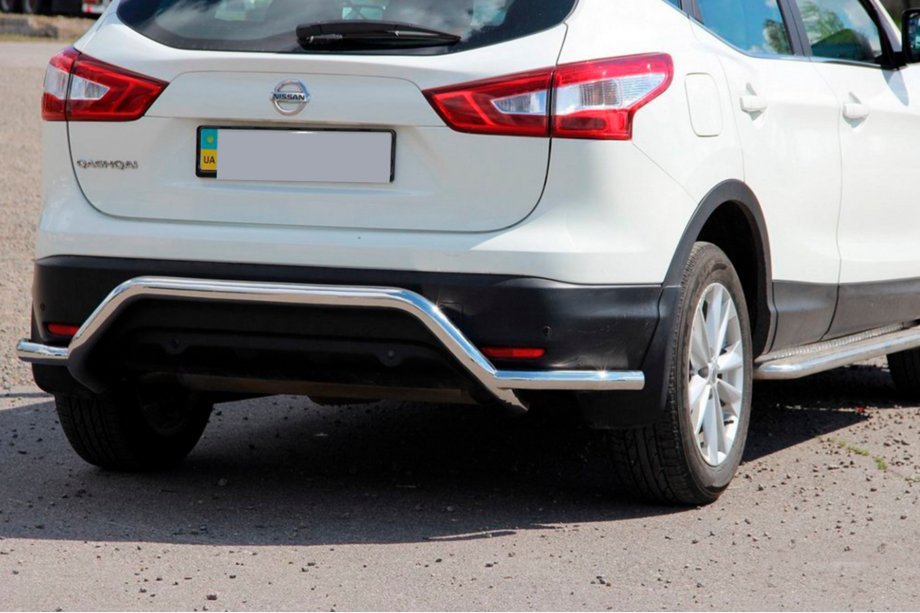 Nissan Qashqai 2014–2021 Achterbeschermbeugel AK007-Plus (RVS) Image
