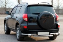 Toyota Rav 4 2006–2013 Achterbeschermbeugel AK005-2 (2 stuks, RVS) foto 1