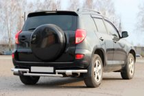 Toyota Rav 4 2006–2013 Achterbeschermbeugel AK005-2 (2 stuks, RVS) foto 3