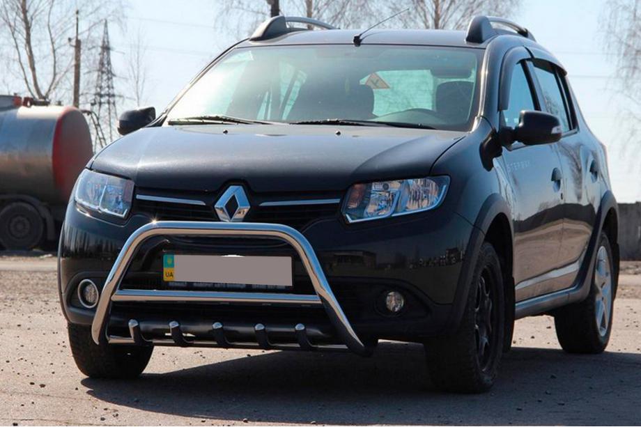 Renault Sandero 2013–2022 Voorste bullbar WT003 (RVS) 60 mm Image