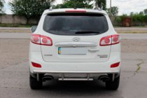Hyundai Santa Fe 2 2006–2012 Achterbeschermbeugel AK002-2 (RVS) foto 3