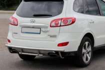 Hyundai Santa Fe 2 2006–2012 Achterbeschermbeugel AK002-2 (RVS) foto 4