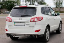 Hyundai Santa Fe 2 2006–2012 Achterbeschermbeugel AK002-2 (RVS) foto 5