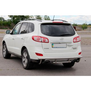 Achterbeschermbeugel AK002-2 (RVS) Hyundai Santa Fe 2 2006–2012 foto 2