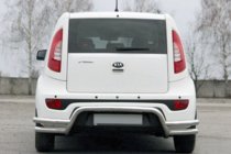 Kia Soul II 2013–2018 Achterbeschermbeugel AK007-2 (RVS) foto 1