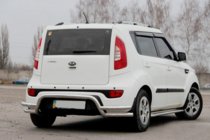 Kia Soul II 2013–2018 Achterbeschermbeugel AK007-2 (RVS) foto 4