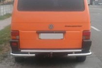 Volkswagen T4 Transporter 1990–2003 Achterbumperbeschermbeugel AK003-2 (RVS) foto 1