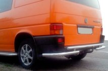 Volkswagen T4 Transporter 1990–2003 Achterbumperbeschermbeugel AK003-2 (RVS) foto 3