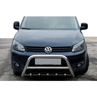 Bullbar WT003 (Ø 60 mm, RVS) Volkswagen Caddy 2010–2015 foto 1