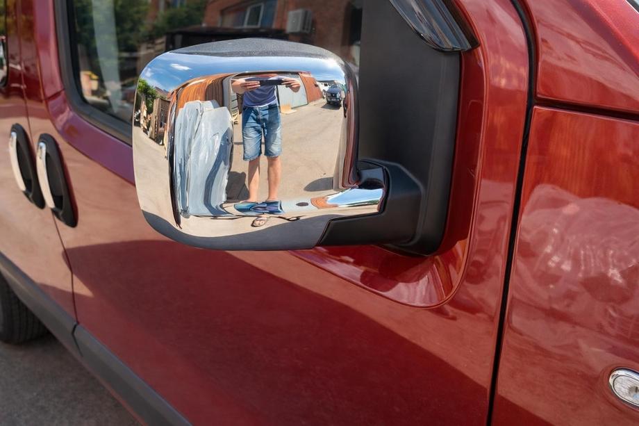 Fiat Fiorino/Qubo 2008–2024 Complete chroom spiegelkappen (2 stuks) Image
