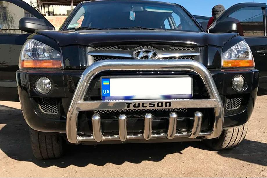 Hyundai Tucson JM 2004– Bullbar WT004 (RVS) Image