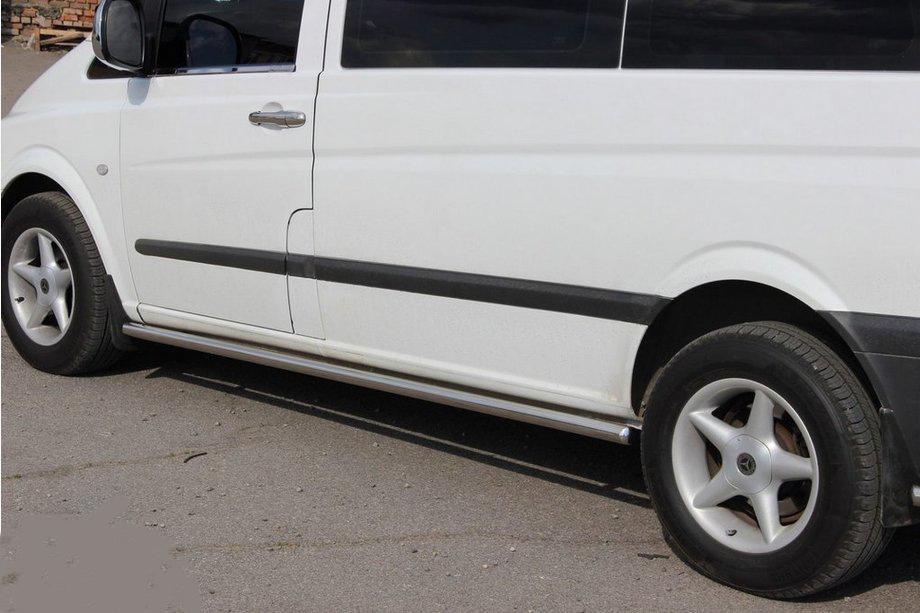 Mercedes Vito W639 2004–2014 Sidebars BB001 (2 st., RVS) d60, lange wielbasis (L3) Foto 3