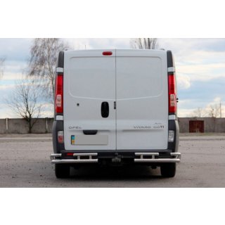 Achterbeschermbeugel AK003-Plus-2 (RVS) Renault Trafic 2001–2015 foto 2