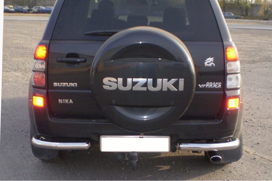 Suzuki Grand Vitara 2005–2017 Achterbeschermbeugel AK003 (RVS) Image