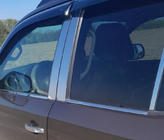 Volkswagen Amarok 2010–2022 Raamomlijsting (4 strips, RVS) Carmos - Turks staal foto 5