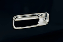 Volkswagen Lupo 1999–2005 RVS afdekking voor kofferklephandgreep foto 1