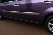 Ford Fiesta 2002–2008 Deurstrip (set van 4, RVS) foto 1