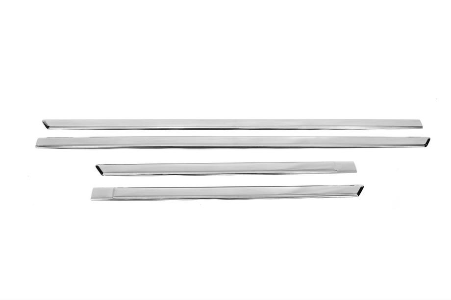 Ford Fiesta 2002–2008 Deurstrip (set van 4, RVS) 2002-2005, OmsaLine - Italiaans roestvrij staal Foto 3